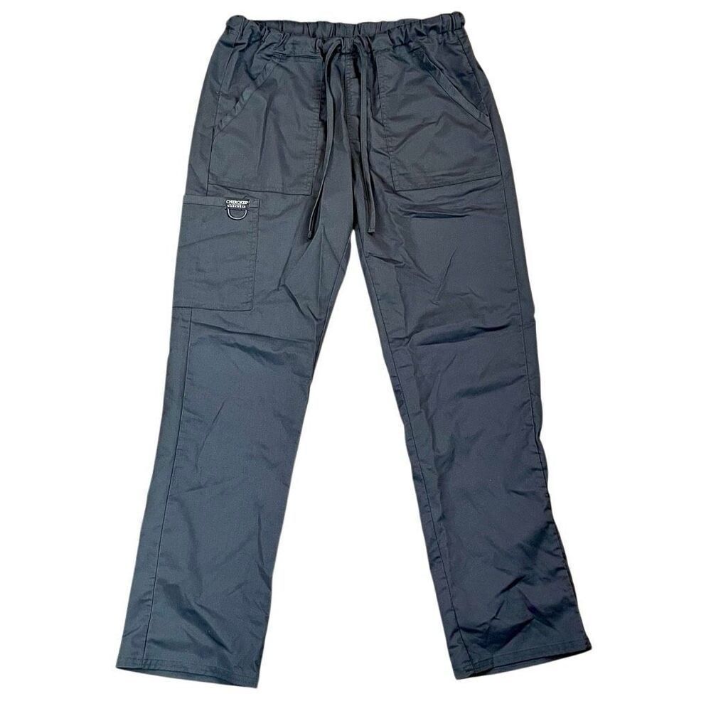 Cherokee Workwear Revolution Unisex Drawstring Cargo Scrub Pants Medium